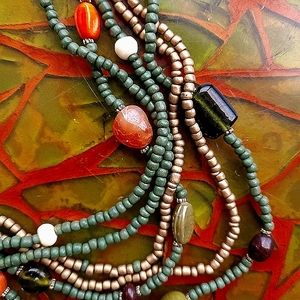 Boho Beaded Necklace